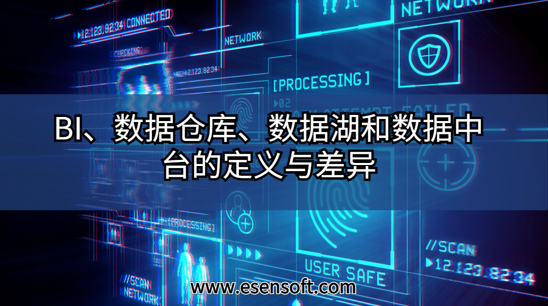 BI、数据仓库、数据湖和数据中台的定义与差异